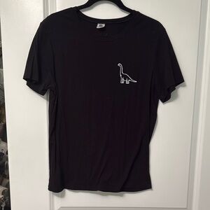 Black Shirt with a Dinosaur